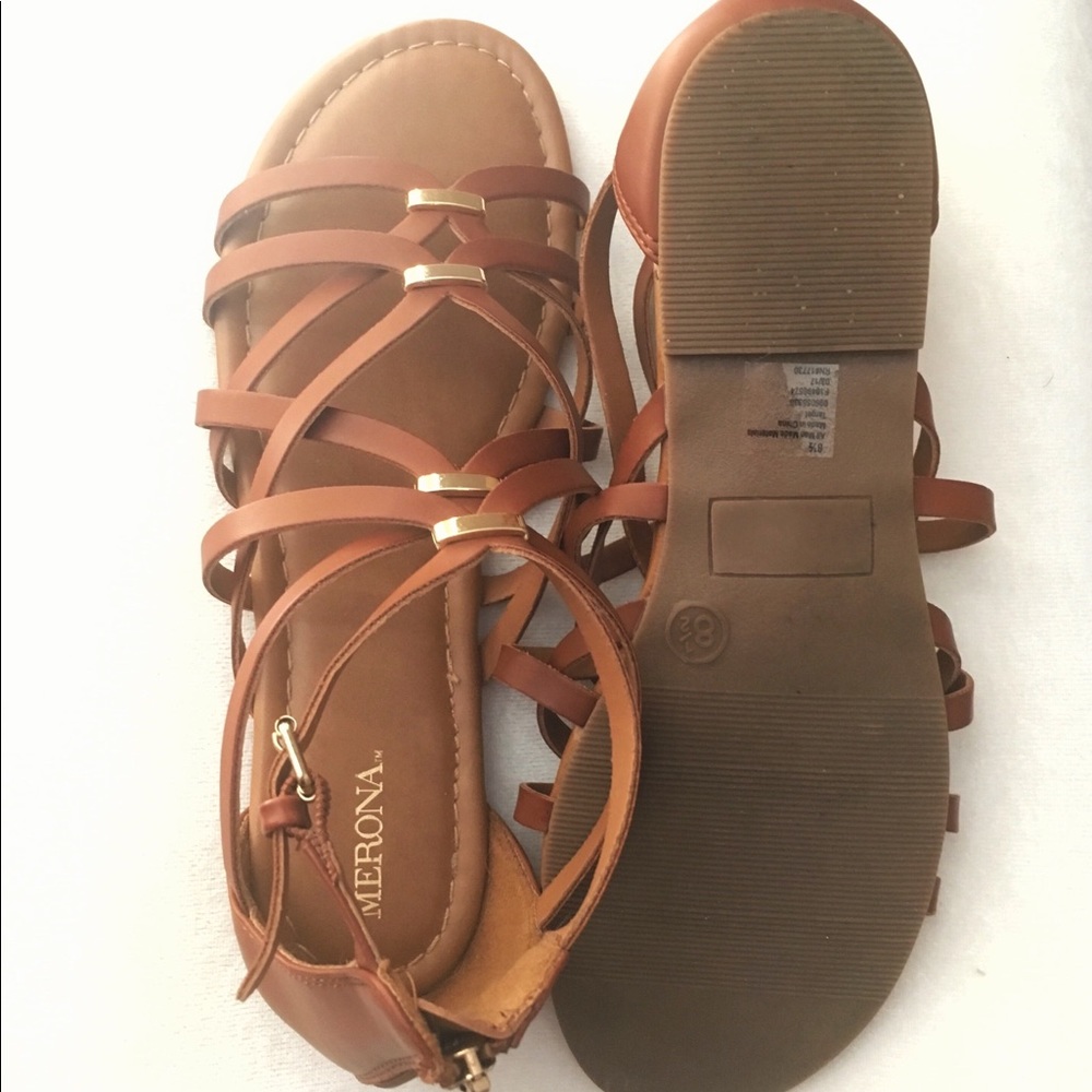 Merona Women’s Elani Gladiator Sandals Cognac